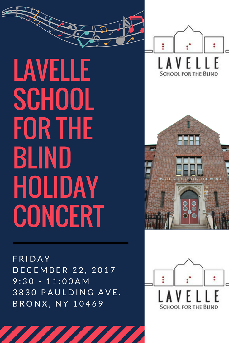 Lavelle School for the Blind Logos, above and below, picture of the front entrance to the Lavelle School For the Blind.