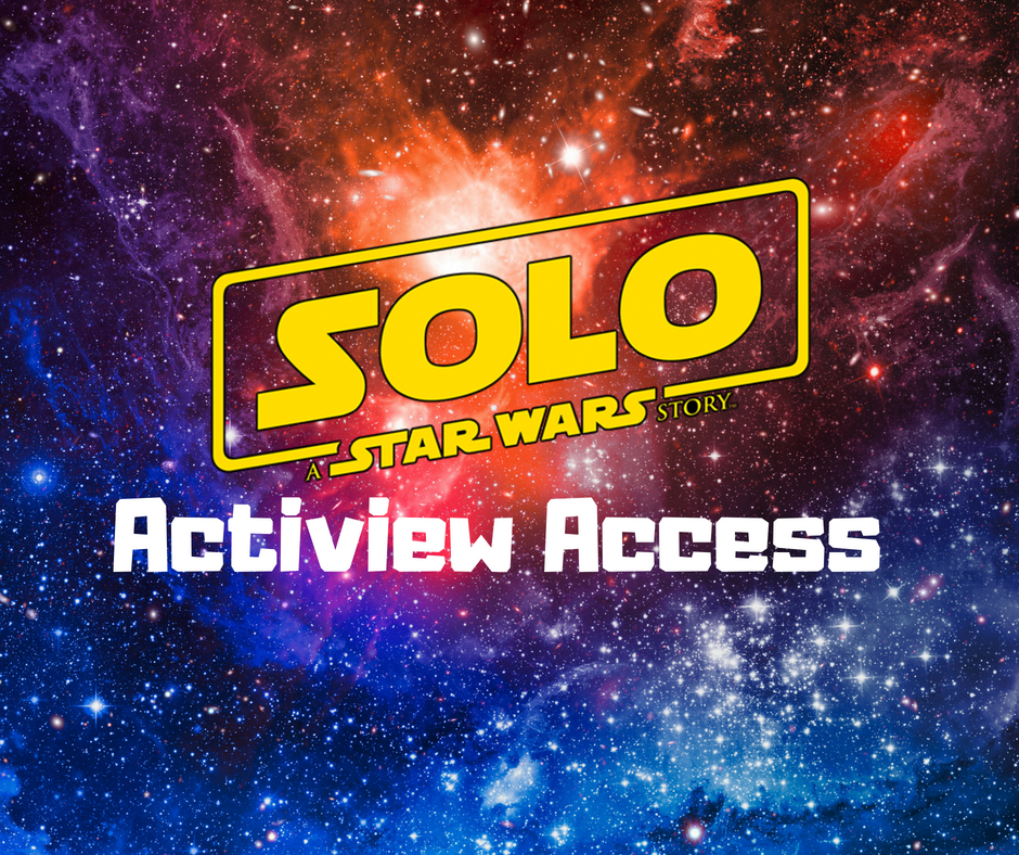 ID: Solo: Star Wars Story over Galaxy picture.