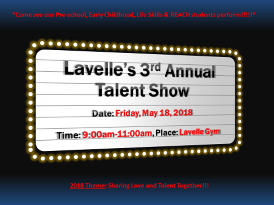 ID: Marquis for Lavelle School for the Blind 3rd Annual Talent Show.